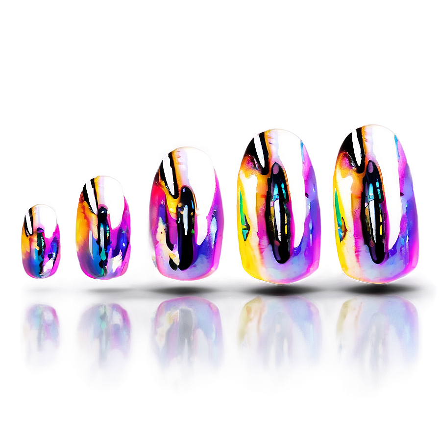 Holographic Acrylic Nails Inspiration Png Kss71