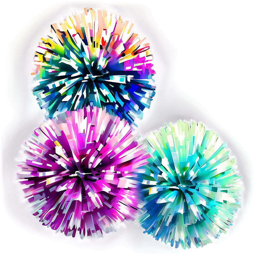 Holographic Cheer Pom Poms Png Wwu