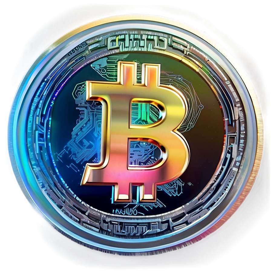 Holographic Crypto Coin Png 82