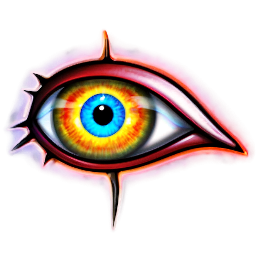 Holographic Evil Eye Png 05232024