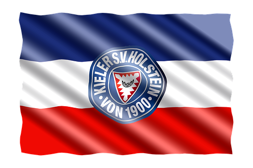 Holstein Kiel Flag Waving PNG with transparent background