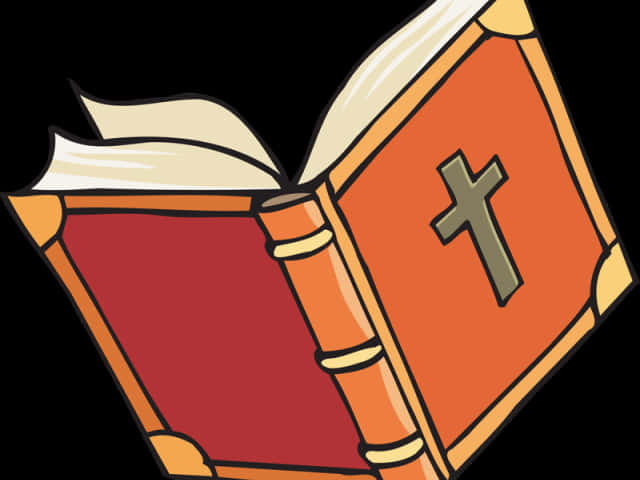 Holy Bible Cartoon Illustration