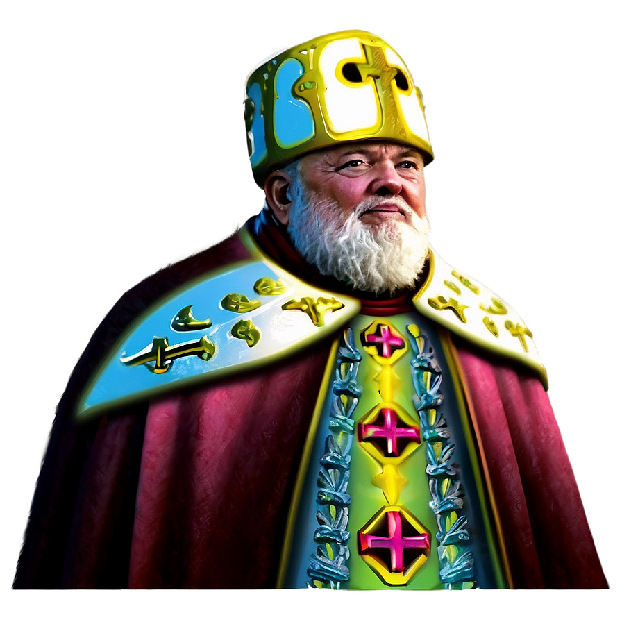 Holy Bishop Illustration Png Kbx29