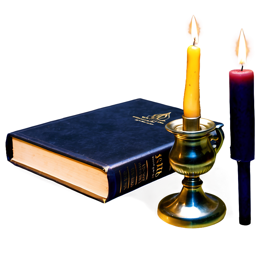 Holy Book And Candle Png 76