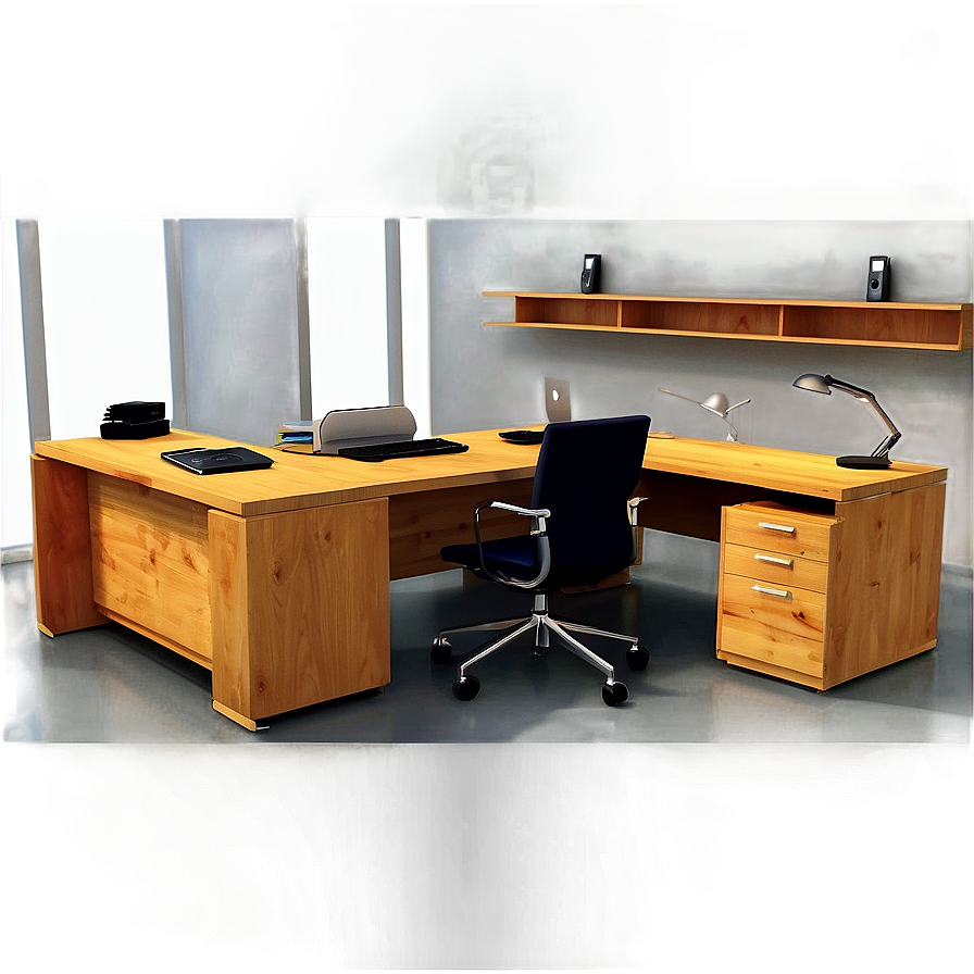 Home Office Room Setup PNG 4 PNG with transparent background