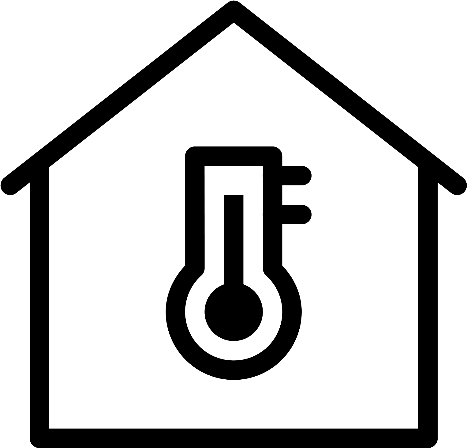 Home Icons Temperature - Home Temperature Icon, HD Png Download PNG with transparent background