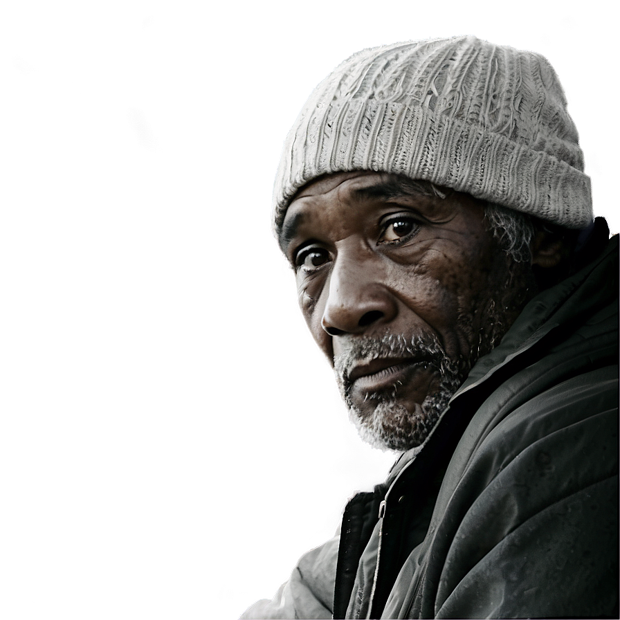 Homeless Man Black And White Png Pvo73