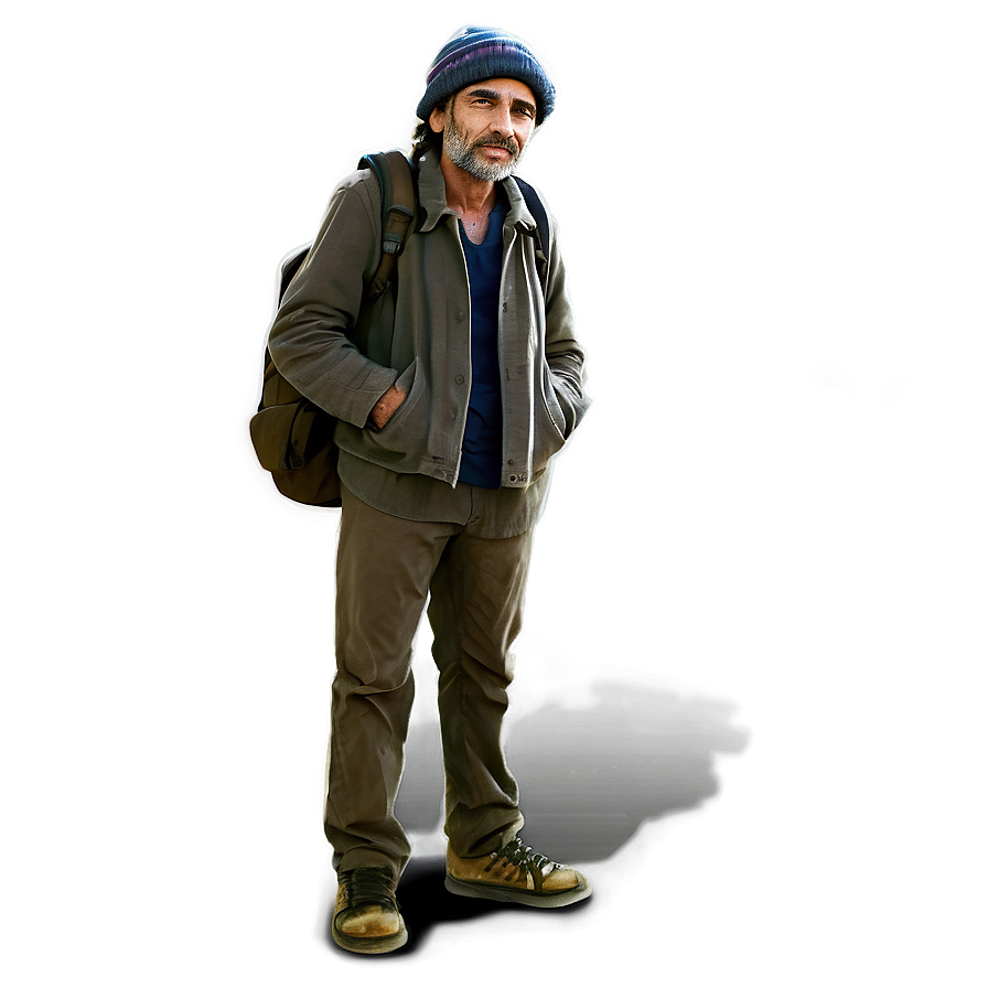 Homeless Man Cartoon Png 06132024