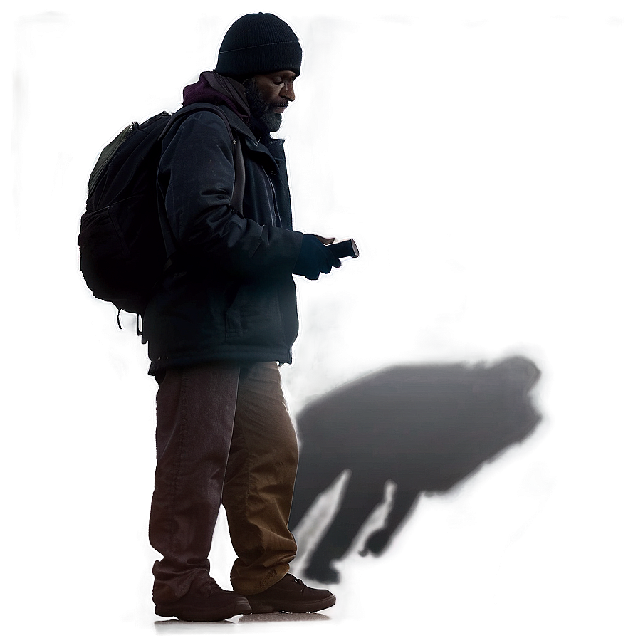 Homeless Man Silhouette Png 2