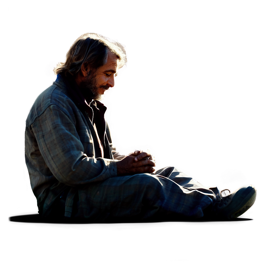 Homeless Man Silhouette Png 79