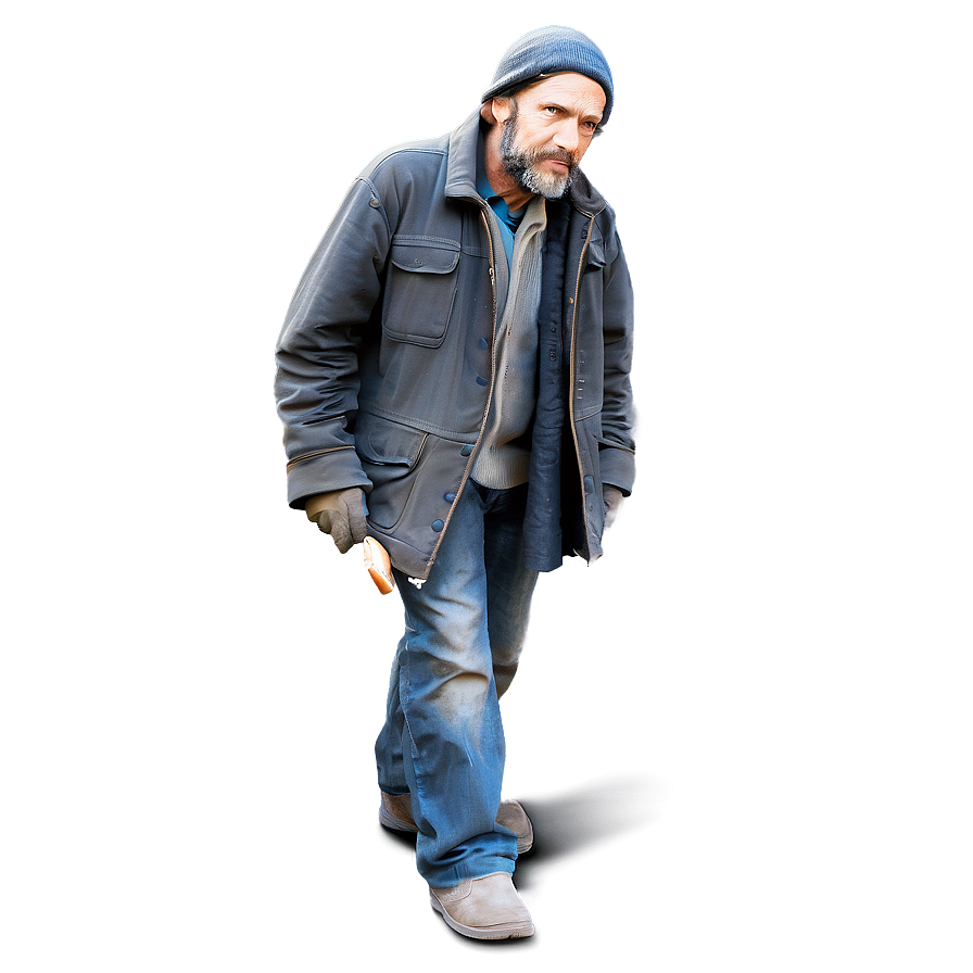 Homeless Man Vector Png Kjn62