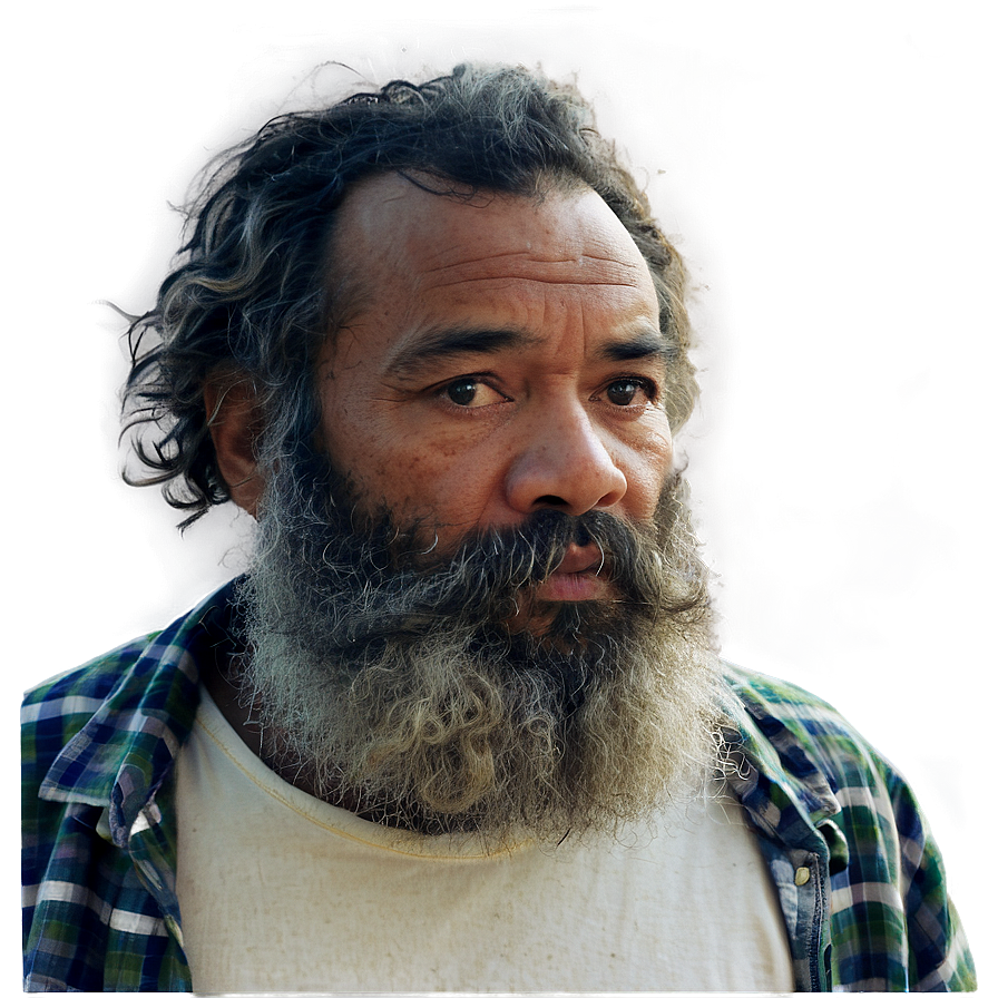 Homeless Man With Beard Png Fkv