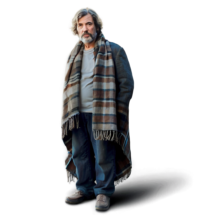 Homeless Man With Blanket Png Vgh80