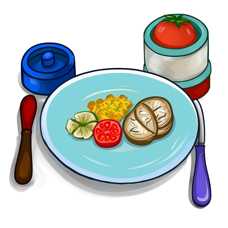 Homemade Food On Plate Png Yap50