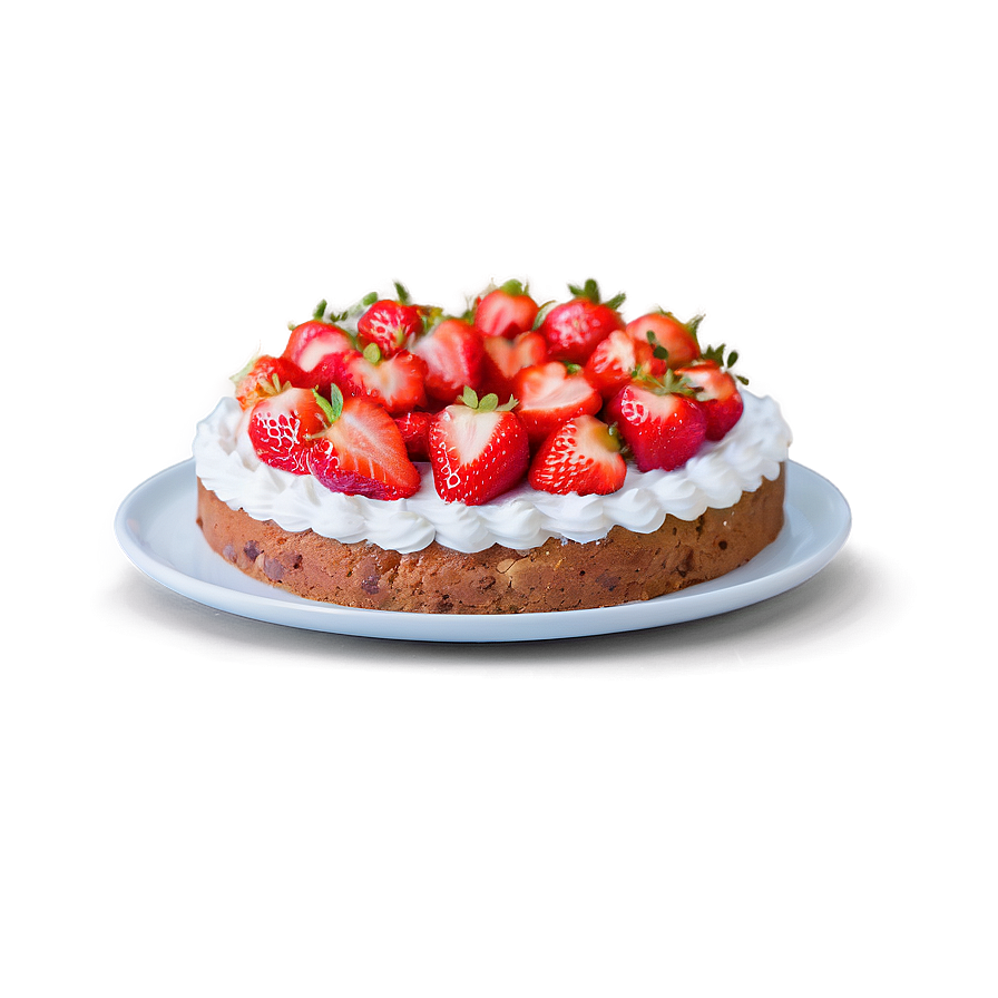 Homemade Strawberry Cake PNG 06212024 PNG image with a transparent background, free high-resolution download