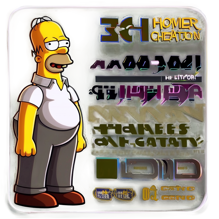 Homer Simpson Cartoon Character PNG 05212024 PNG with transparent background