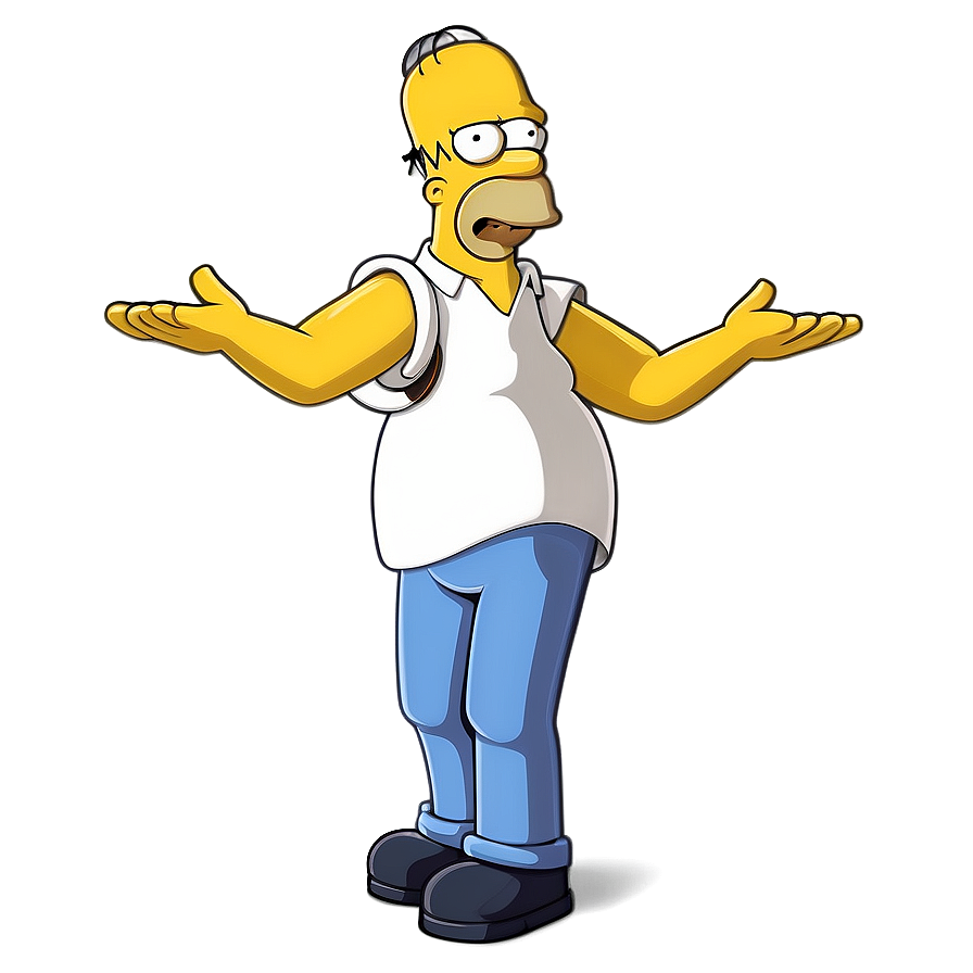 Homer Simpson Cartoon Character Png Rpj