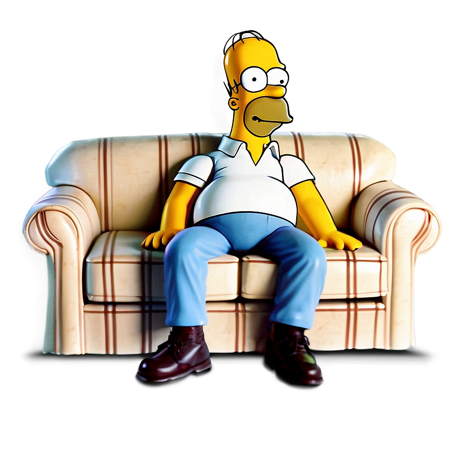 Homer Simpson Couch Potato Png 05212024