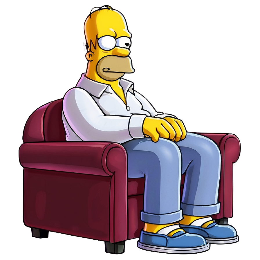 Homer Simpson Couch Potato Png 05212024