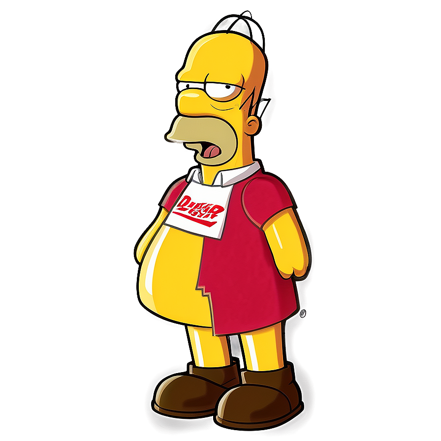 Homer Simpson Duff Beer PNG 05212024 PNG with transparent background