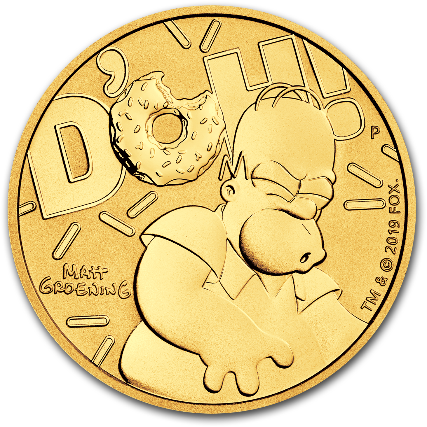 Homer Simpson Gold Coin, HD Png Download PNG with transparent background