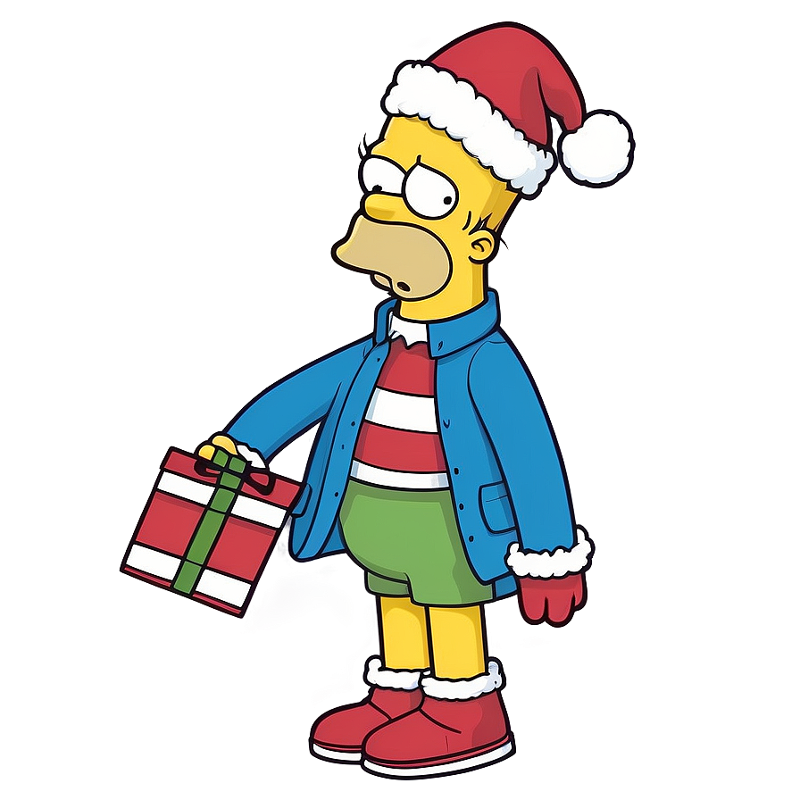 Homer Simpson Holiday Spirit Png 25