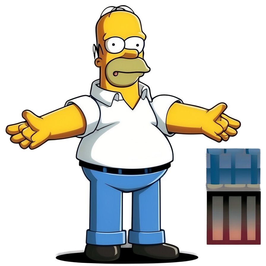 Homer Simpson Iconic Look Png 05212024