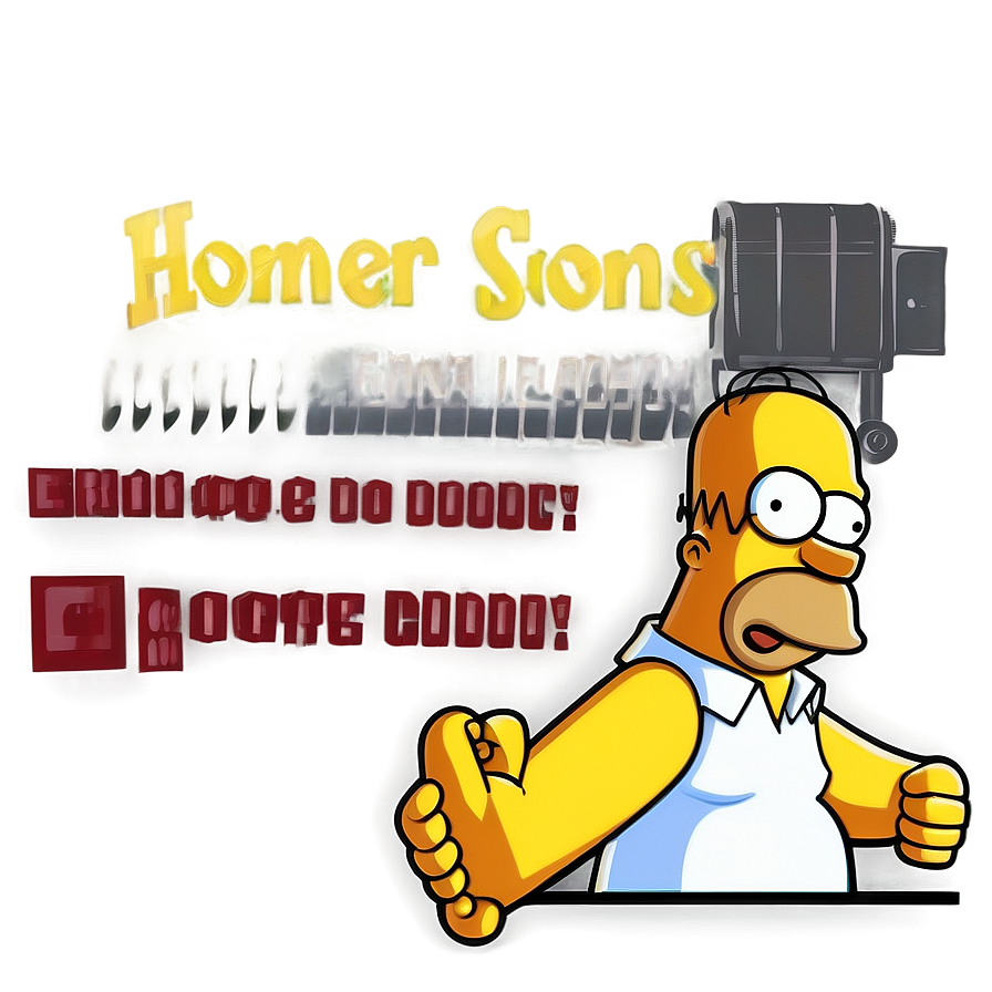 Homer Simpson Iconic Look Png Vvi