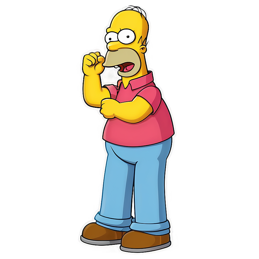 Homer Simpson Joyful Dance Png 13