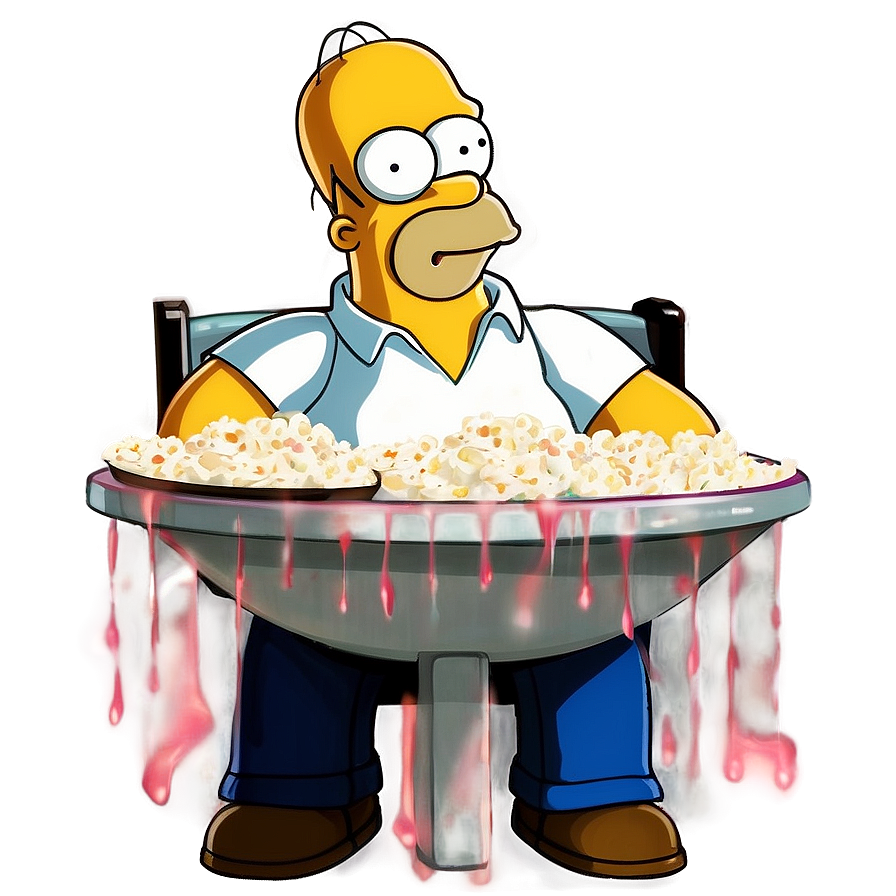 Homer Simpson Movie Night Png Pfy