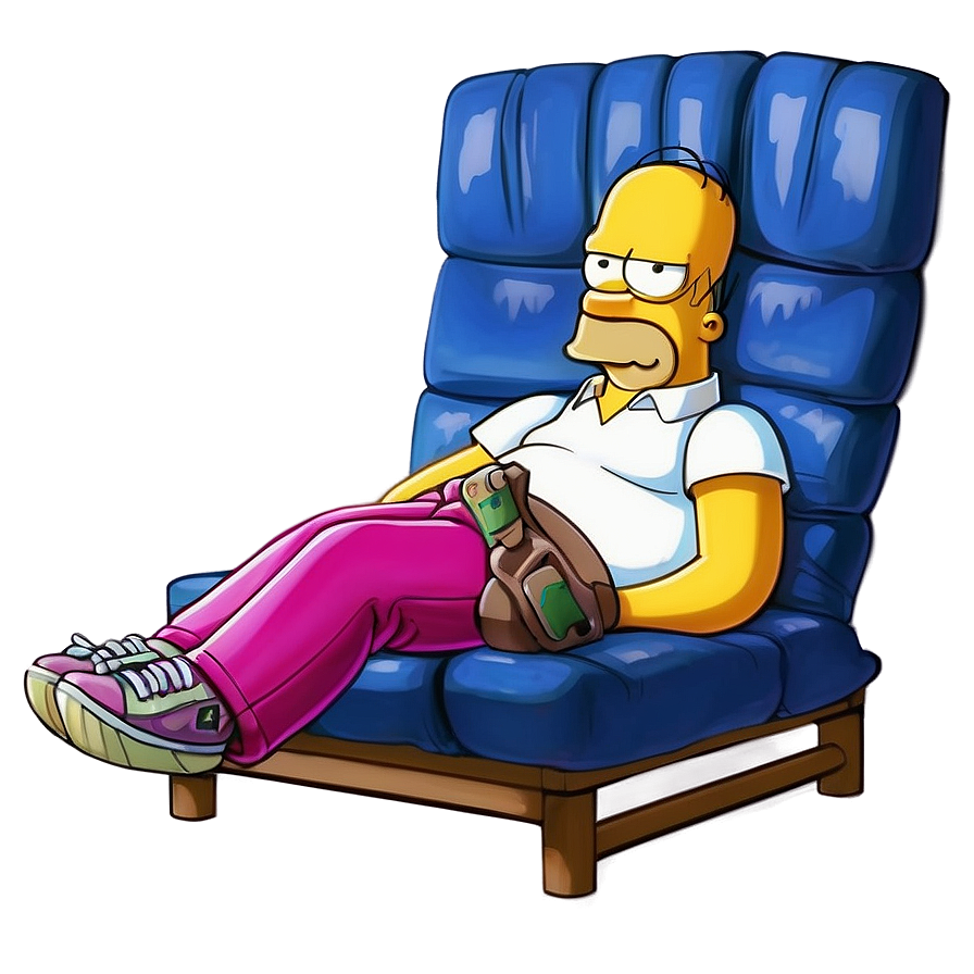 Homer Simpson Relaxing Day Png 96