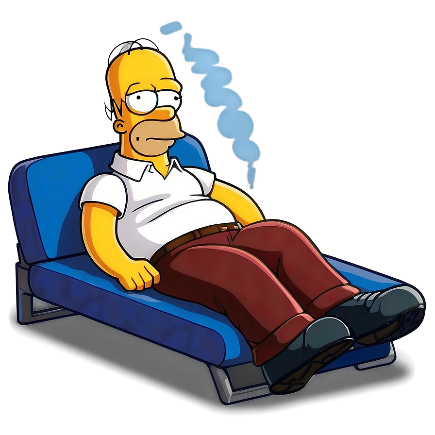 Homer Simpson Relaxing Day Png Rhq20