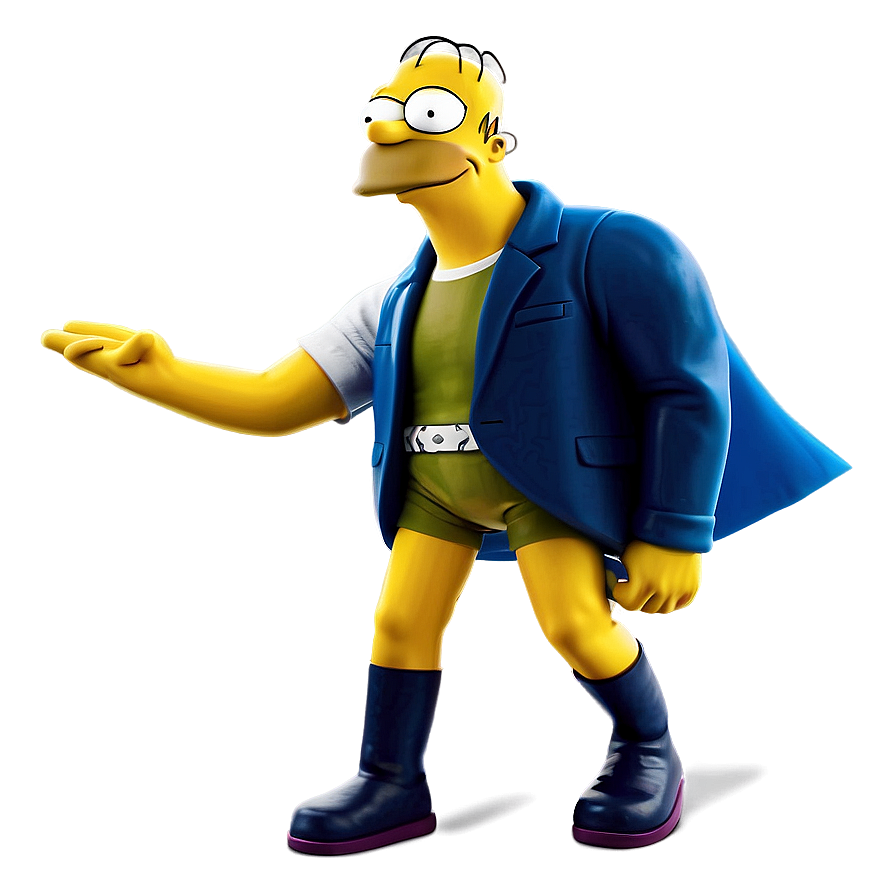 Homer Simpson Superhero Costume Png 6