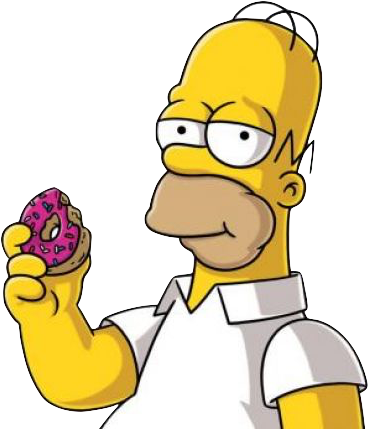 Homer Simpson With Donut.png