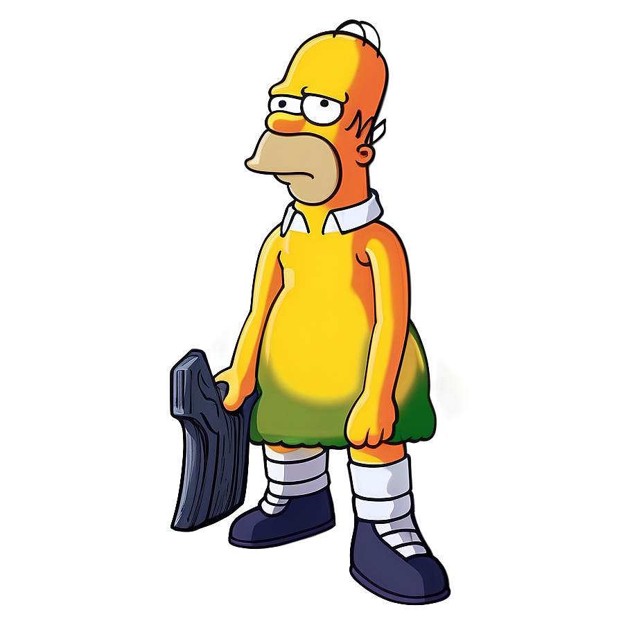 Homer Simpson Yellow Cartoon PNG 18 PNG with transparent background
