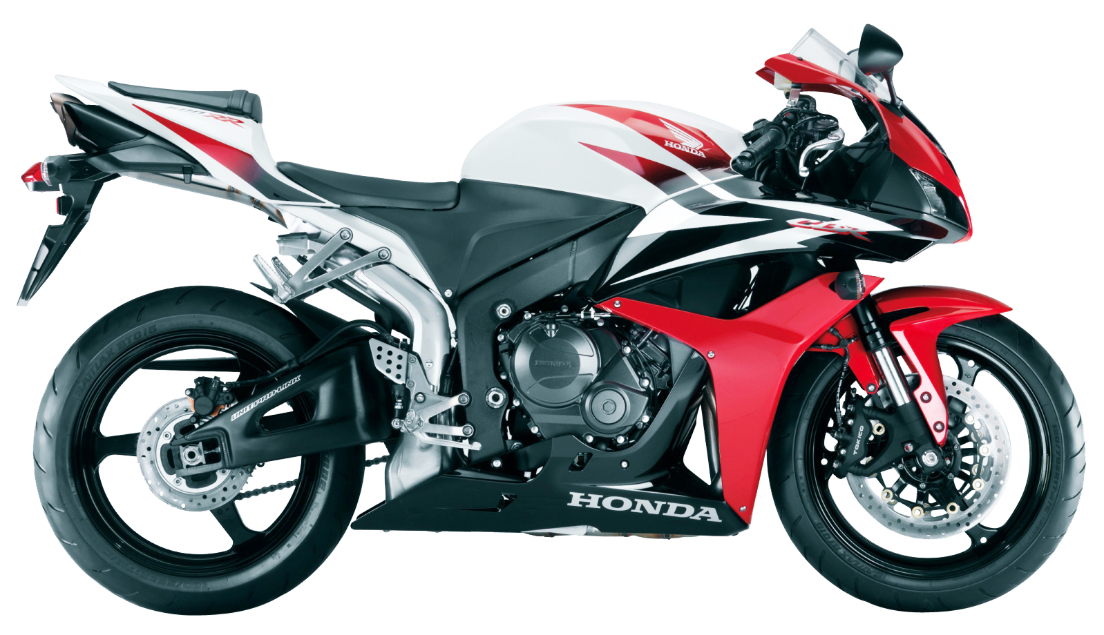 Honda C B R Sportbike Profile View PNG with transparent background