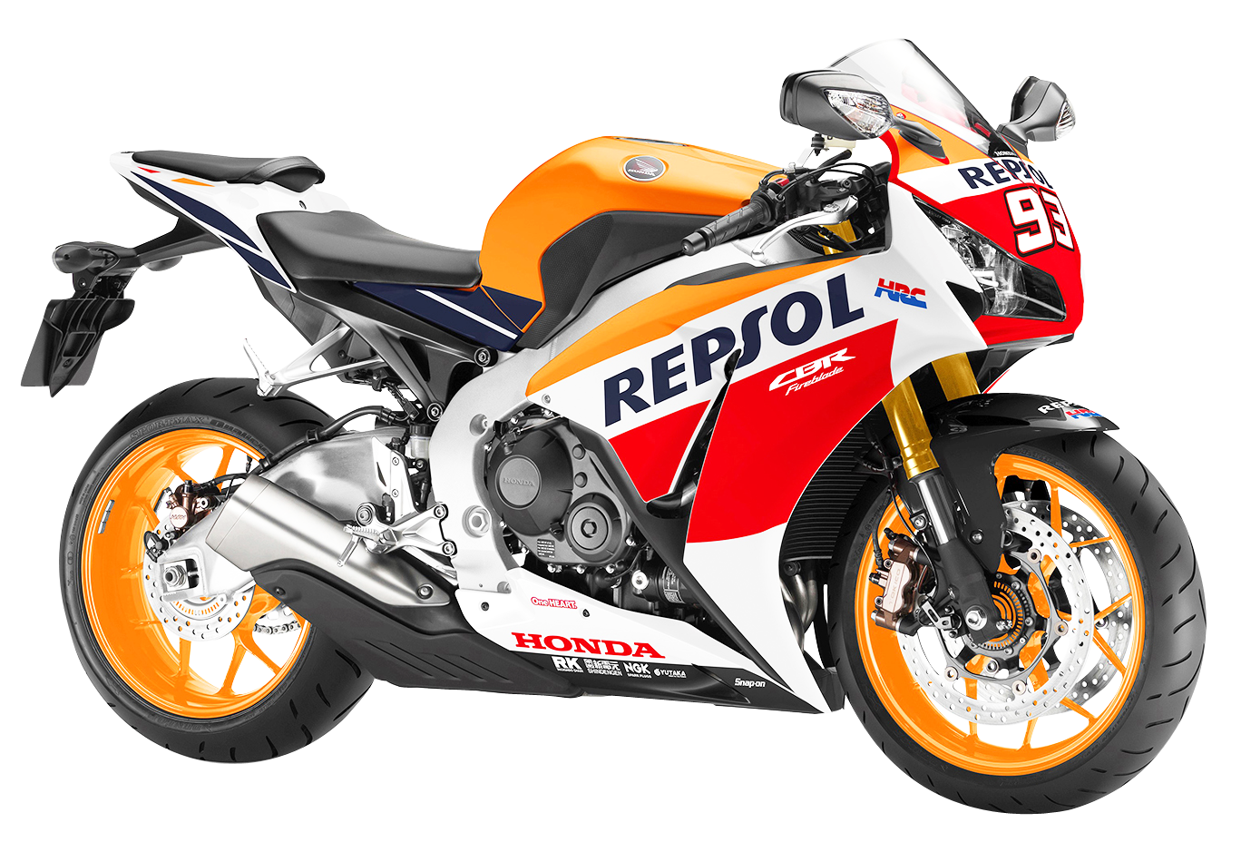 Honda Repsol C B R1000 R R Racing Motorcycle PNG with transparent background