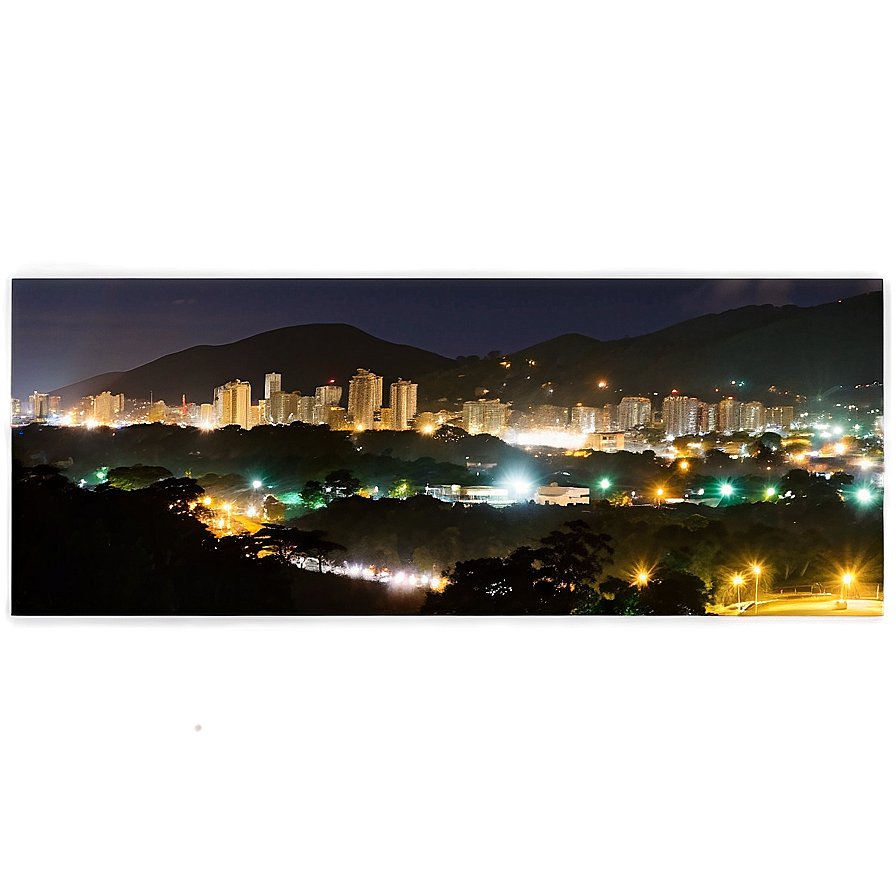 Honduras Cityscape At Night Png Inm