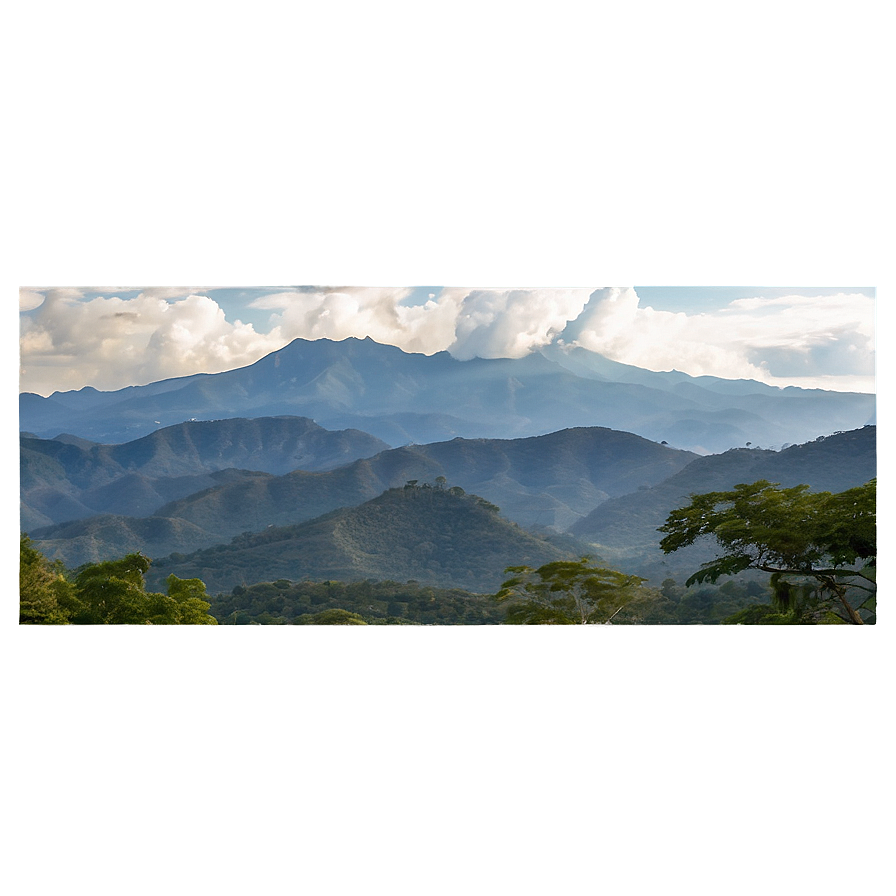 Honduras Mountain Range View Png 06202024