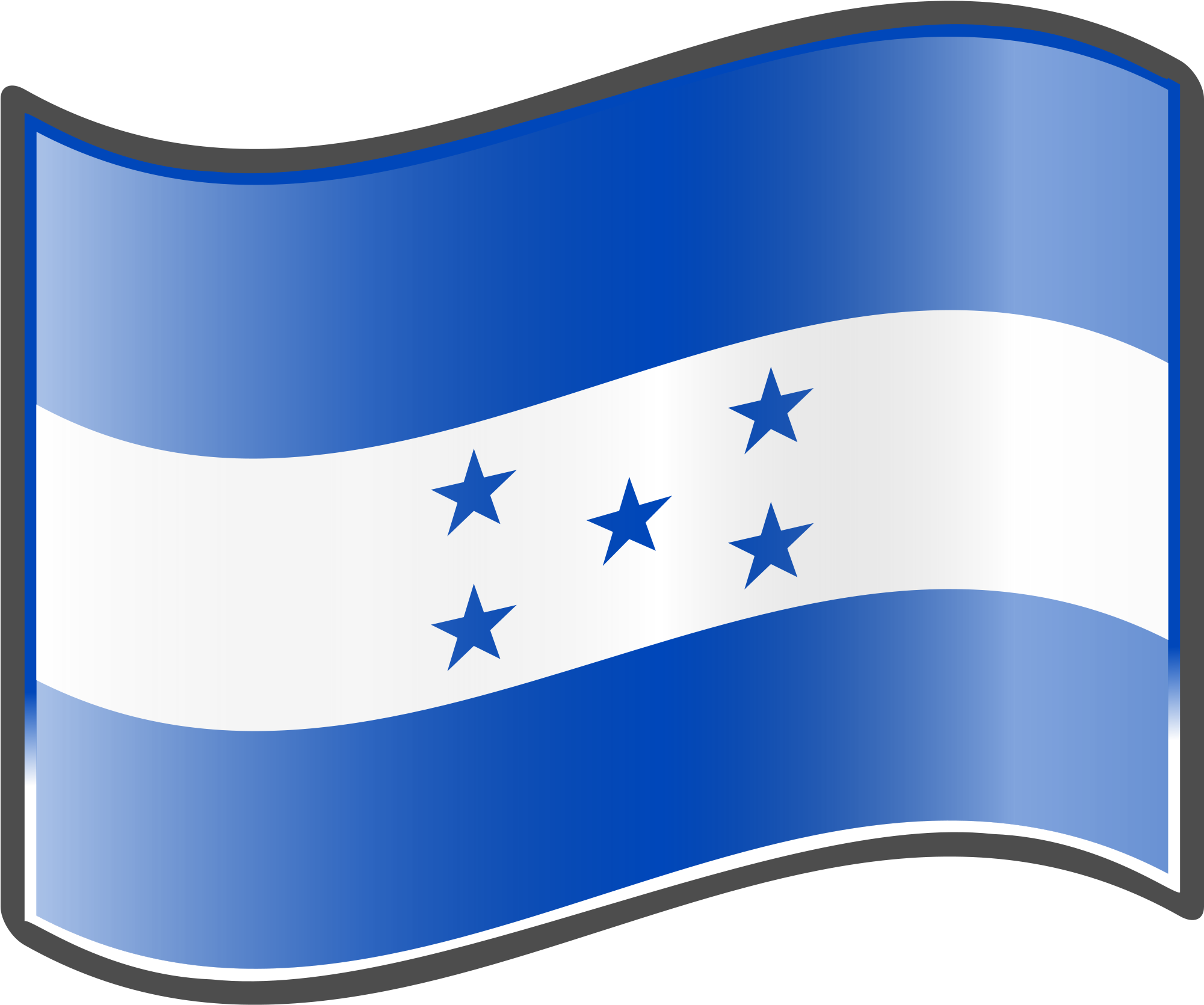 Bandera De Honduras Para Dibujar , Png Download - Honduras Flag, Transparent Png PNG image with a transparent background, free high-resolution download