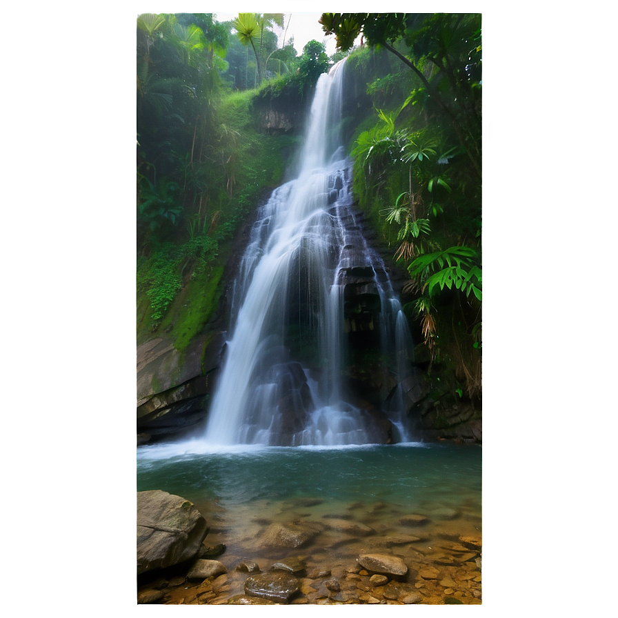 Honduras Rainforest Waterfall Png Rsm29