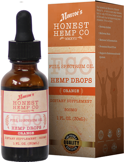 Honest Hemp Co Orange Hemp Drops