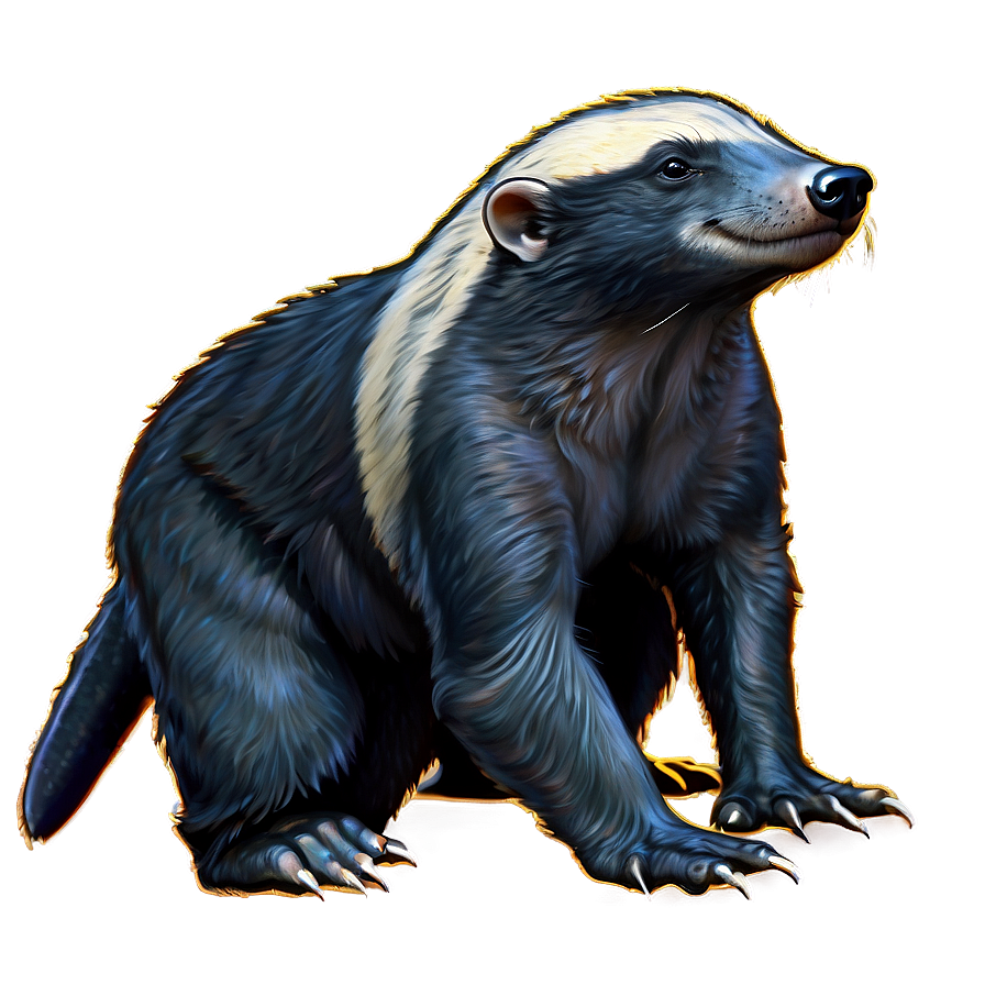 Honey Badger Family Illustration Png Ihb