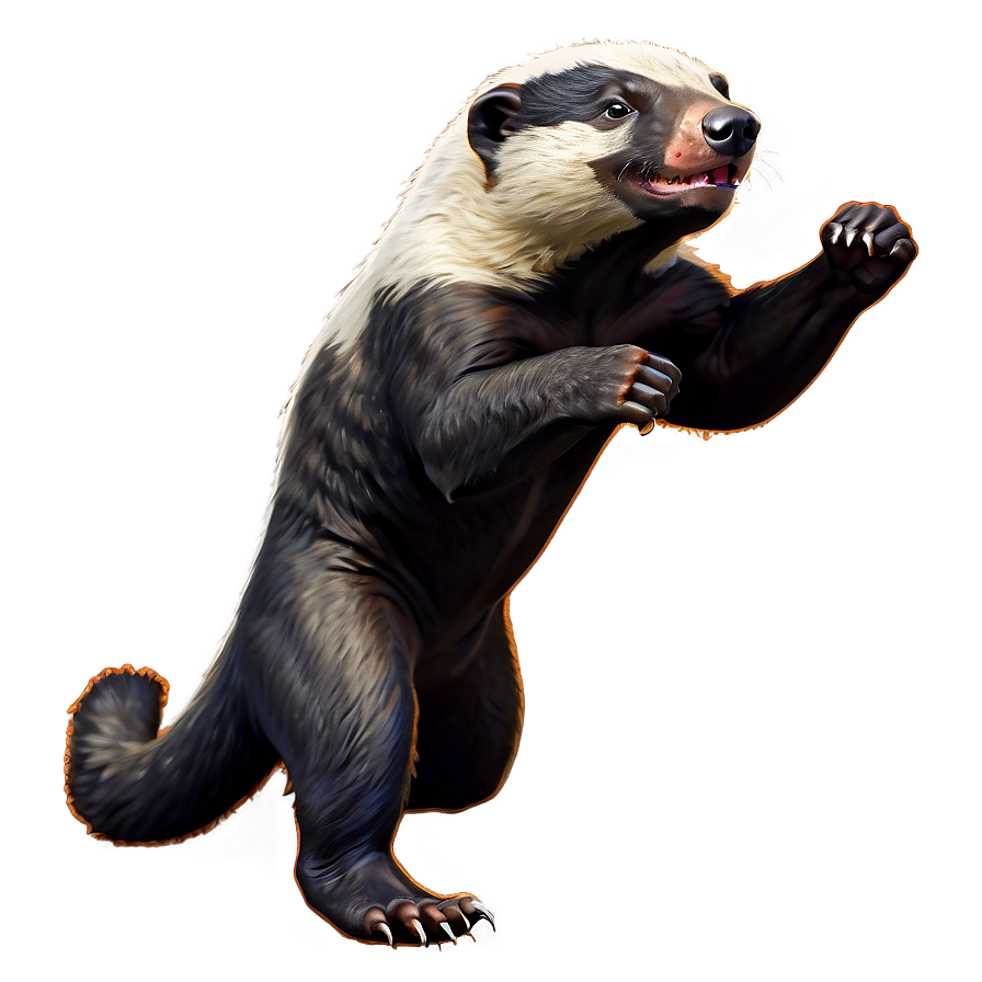 Honey Badger Fighting Stance Png 52