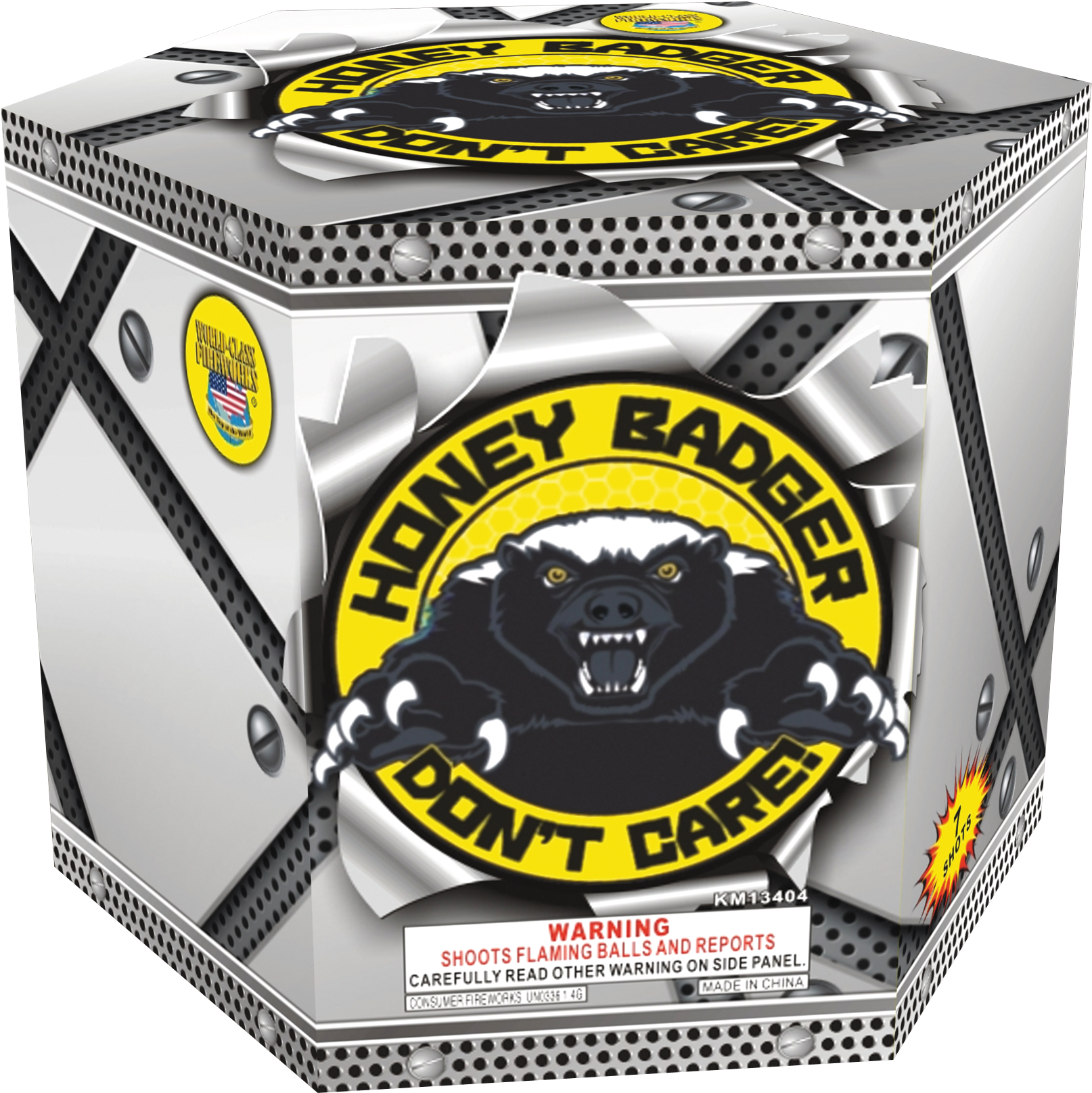 Honey Badger Fireworks Packaging