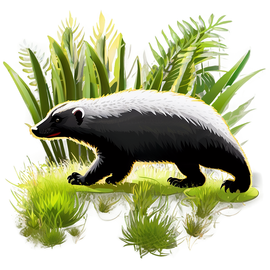 Honey Badger Forest Background Png 06252024