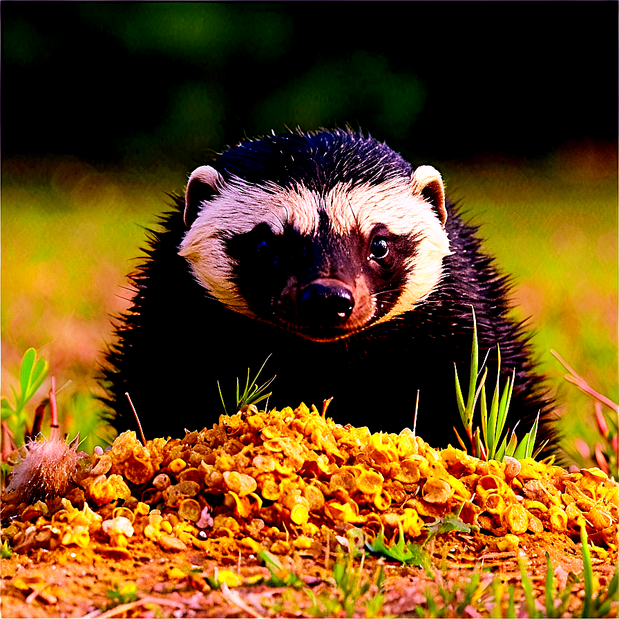 Honey Badger In Nature Png 06252024