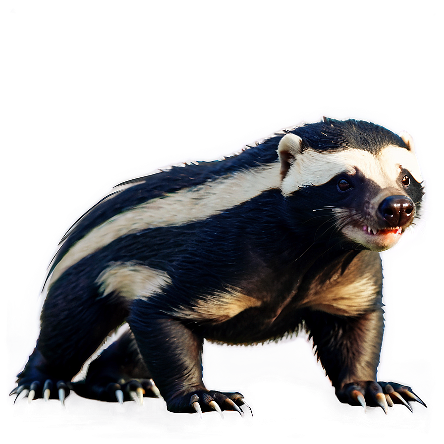 Honey Badger Traditional Artwork Png Nbr