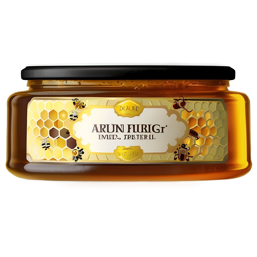 Honey Jar Label Png 26