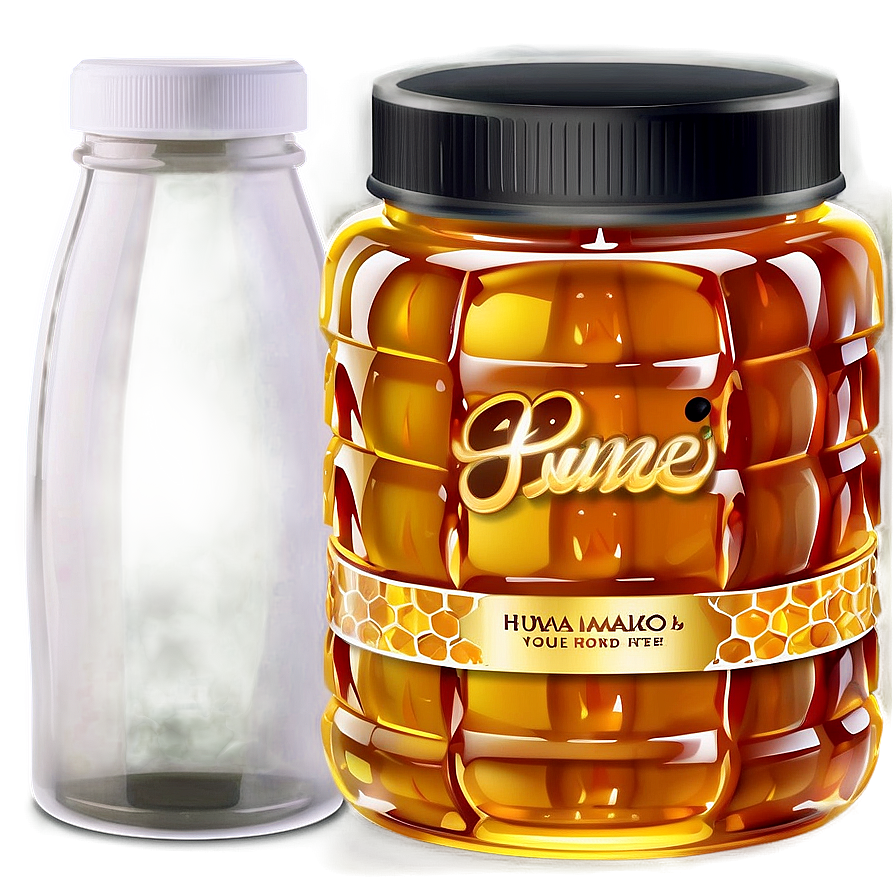 Honey Jar Label Png Qbh